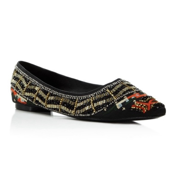 Alice + Olivia Lenora Slip-On Stitch Ballet Flats, Size 39.5 New in Box $395 - Picture 11 of 12